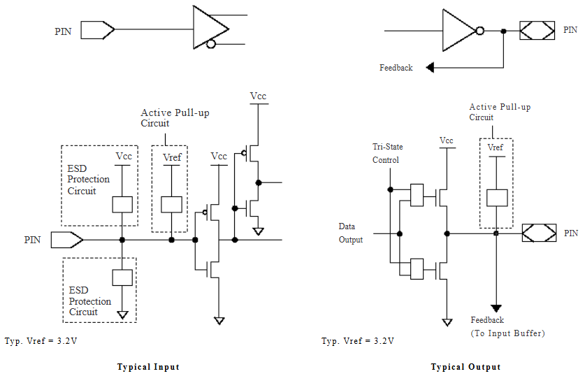 Input/Output Equivalent Schematics