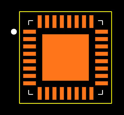 TCA6424ARGJR Footprint