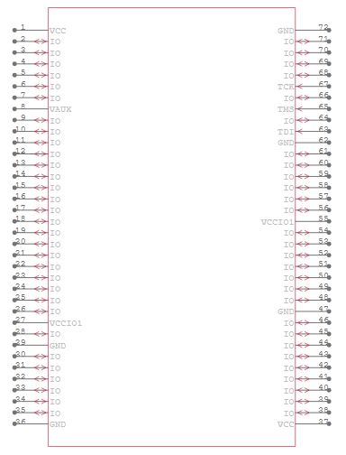 XC2C256-7TQ144C Symbol