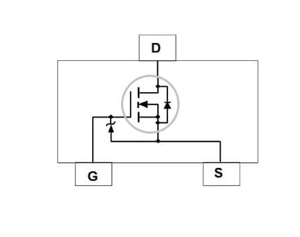 FDV301N MOSFET Pin Configuration