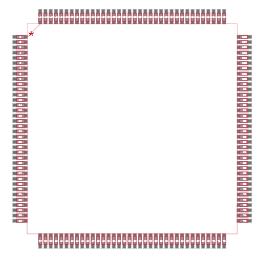 EPF10K30ATC144-1 Footprint
