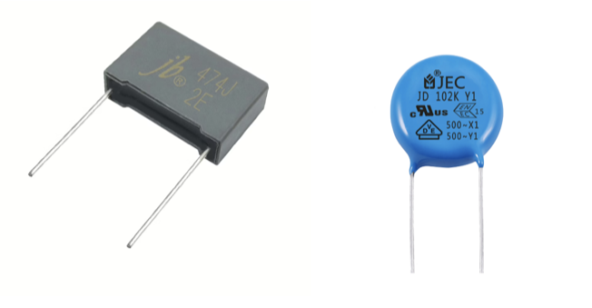 Figure 9. Film Capacitor vs Ceramic Capacitor