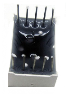 Bottom View of Seven Segment Display