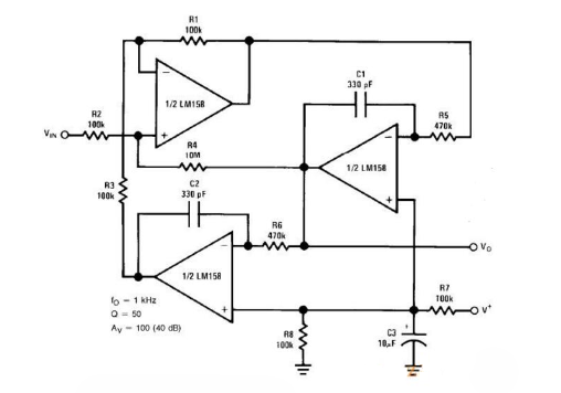 RC Active Band-Pass Filter