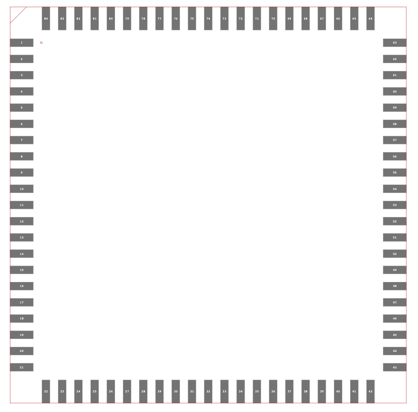 XC3042-100PC84C Footprint